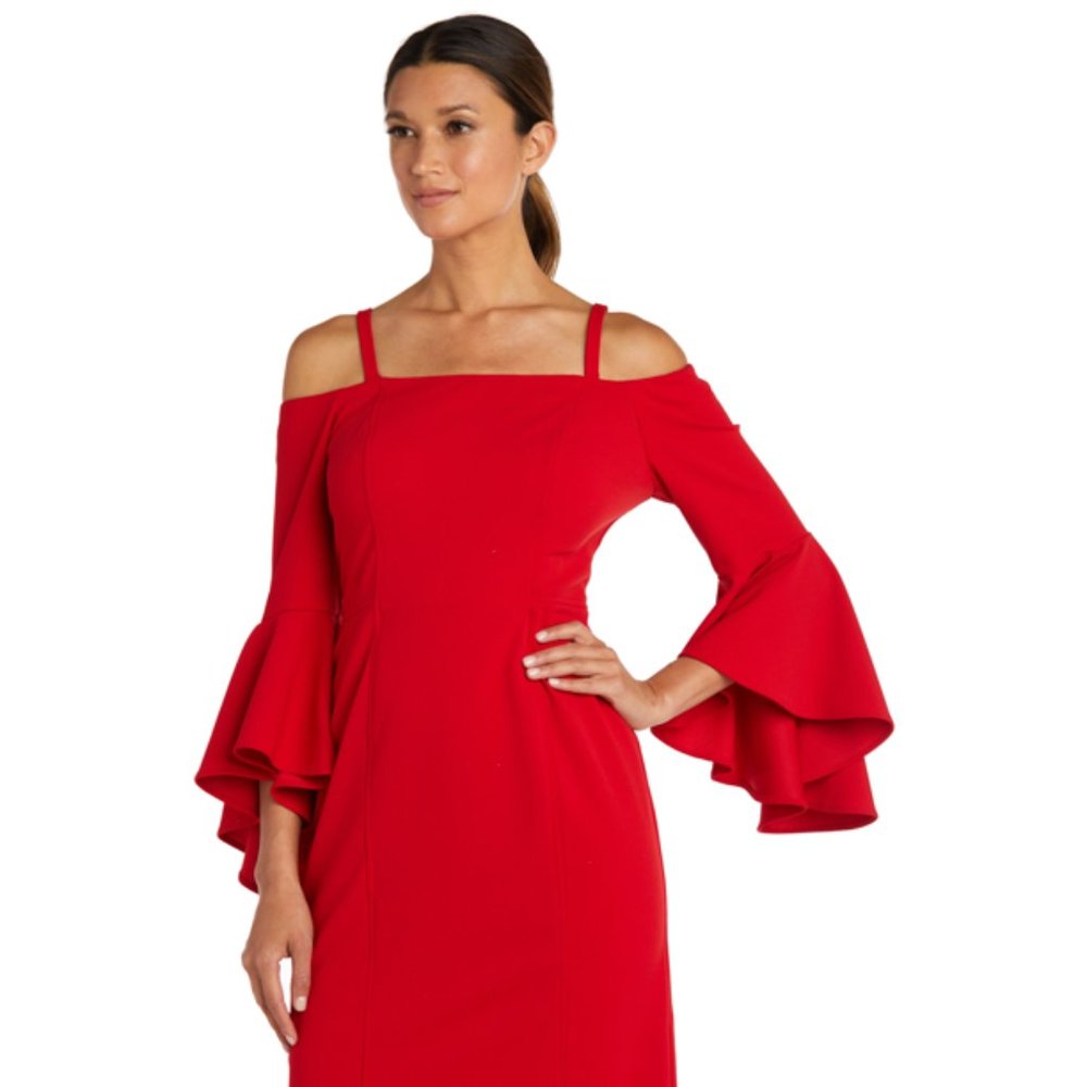R&M Richards Bell sleeve cocktail dress